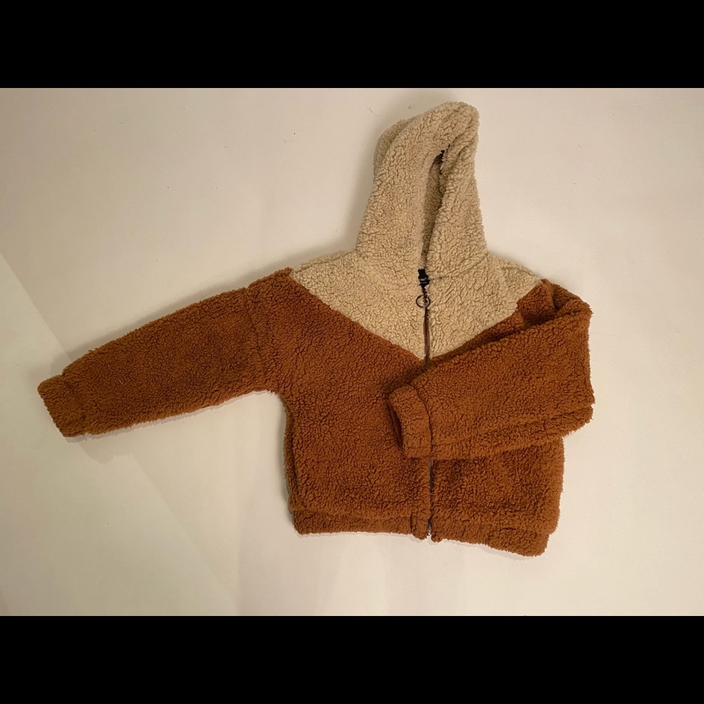 Fluffy plush jacket